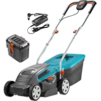 Set cortacésped con batería PowerMax Li-40-32 de GARDENA: segadora hasta 280 m²- ancho de corte 32 cm- volumen 40 l…